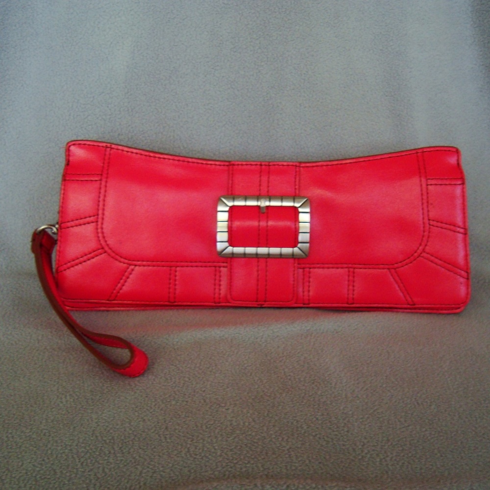 Anne Klein Hot Hot Pink Wristlet Bag
